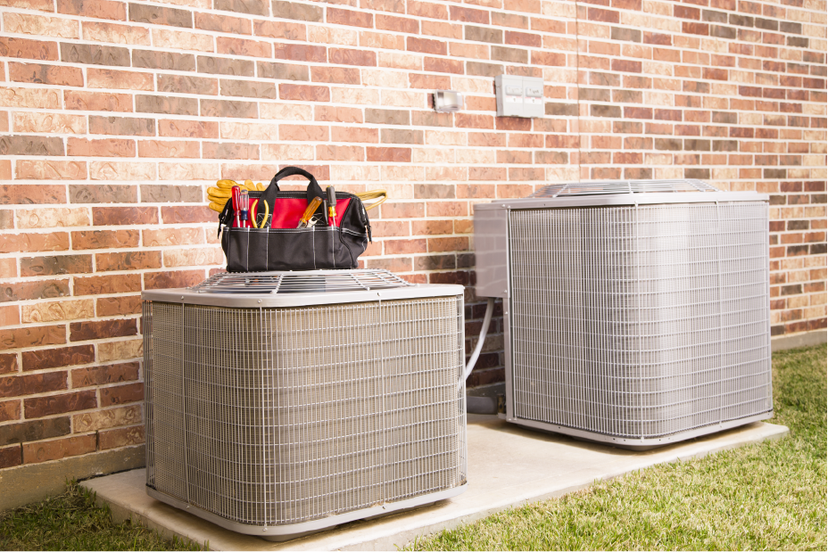 Two HVAC units outside | Pro Comfort Heating & Cooling